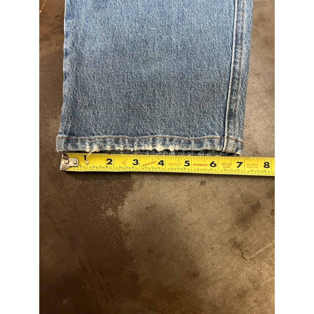AYR The Beat Drop Denim Jeans Barrel Leg Organic Women's Sz 32 (36x26) Crop - Picture 7 of 10